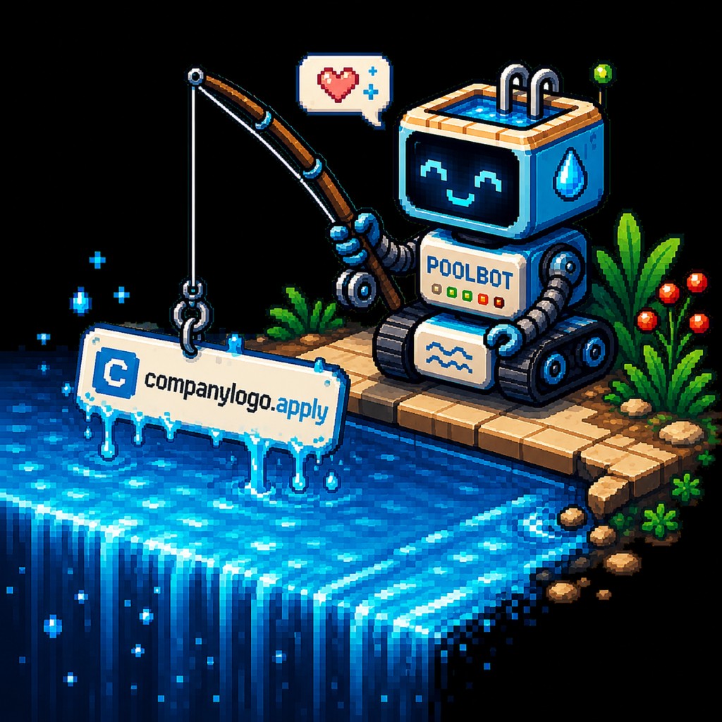 PoolBot fishing a job listing out of the data pool